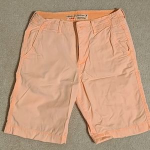 American Eagle Lt Orange Classic Flat Front Shorts